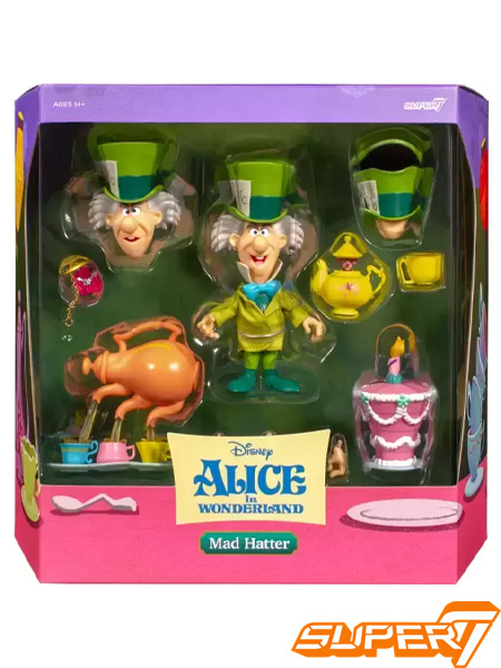 Super 7 Alice in Wonderland Disney Ultimates! The Tea Time Mad Hatter Action Figure